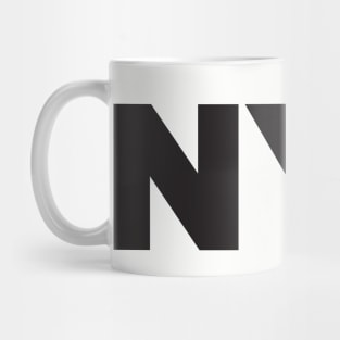 NYC - New York proud city print - black Mug